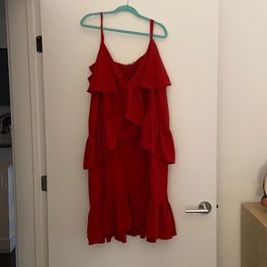 Asos Curve Ruffle Dress